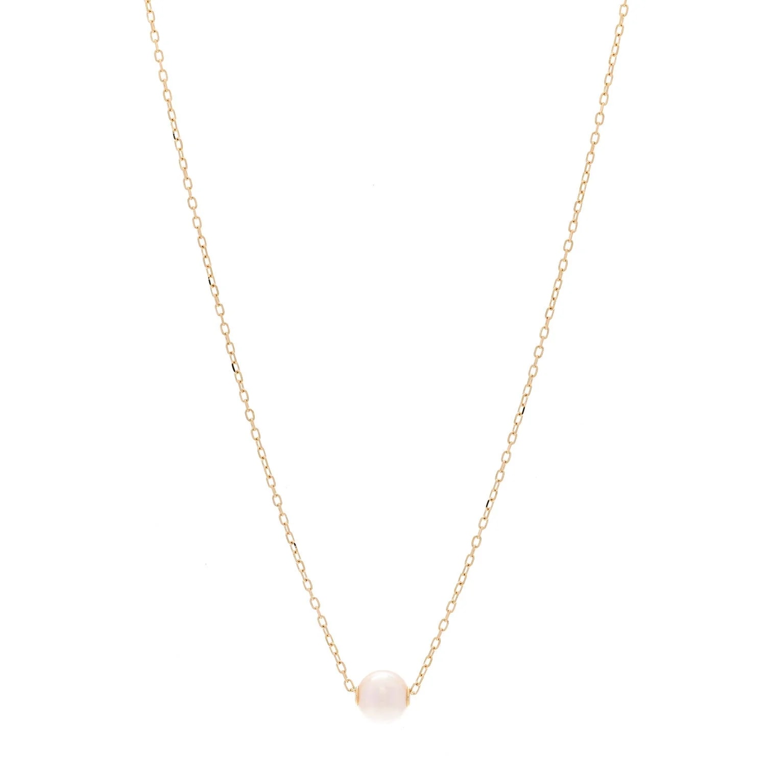 Mikimoto — 18K Yellow Gold Akoya Cultured 7-7.5mm Single — Jewelry — resale