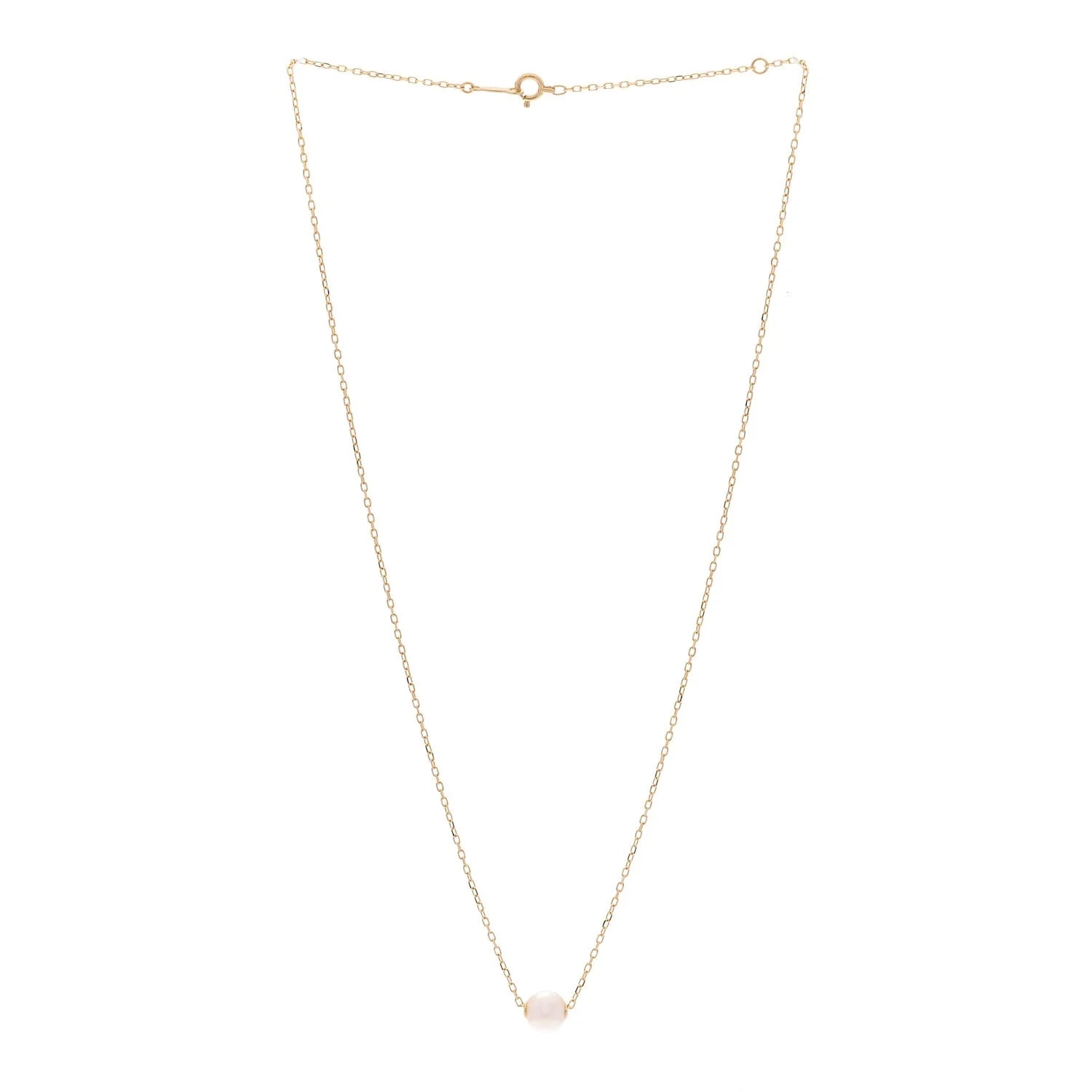 18K Yellow Gold Akoya Cultured 7-7.5mm Single 3