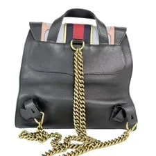 Gucci GG Marmont Web Heart Star Flap Chain Backpack Good Condition 3