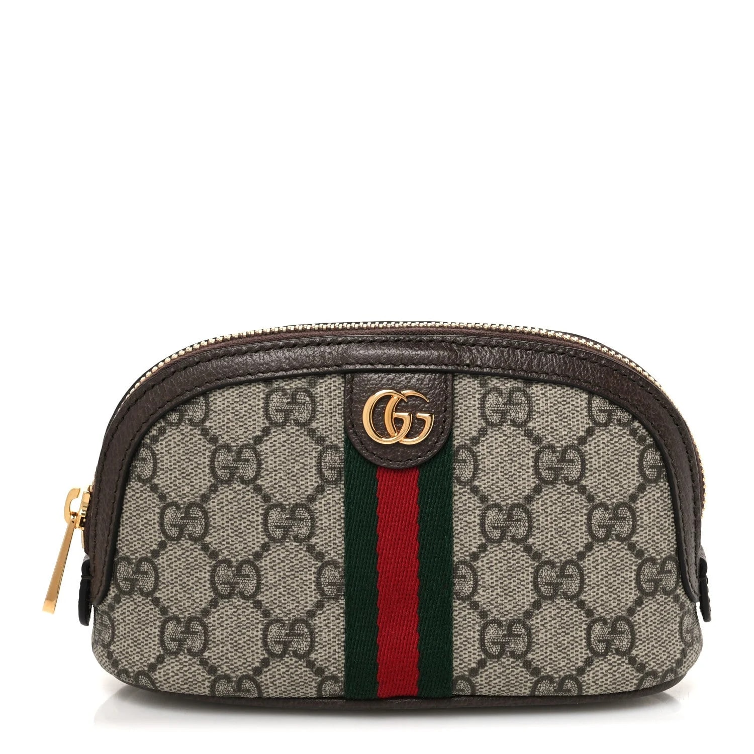 Gucci — Textured Web Medium Ophidia Cosmetic Case New Acero — Accessory — resale