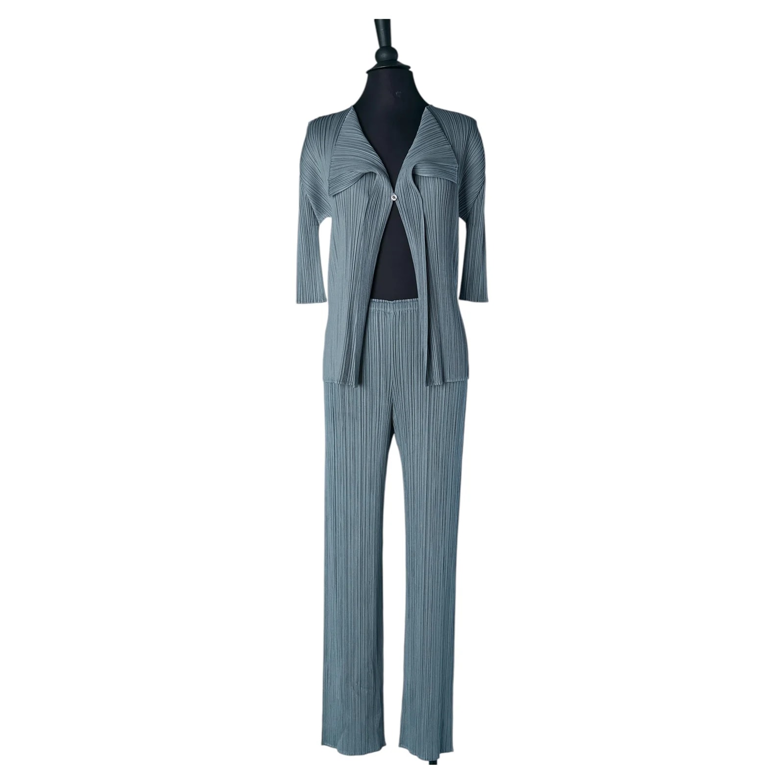 Issey Miyake — Pleated Shirt and Trouser Ensemble — Clothing — resale