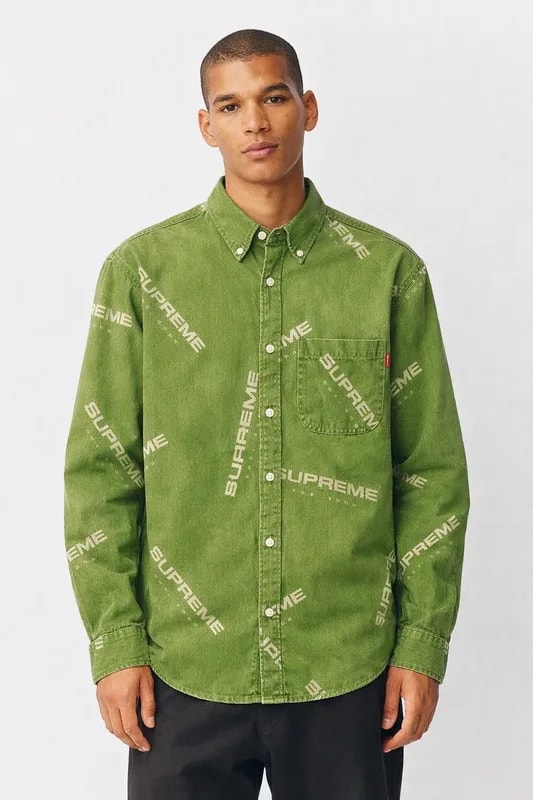 Supreme — Supreme Washed Logo Shirt — streetwear — resale