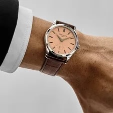 Patek Philippe Calatrava 6196P-001 Platinum Rose-Gilt Opaline Dial 2