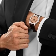 Patek Philippe Calatrava 6196P-001 Platinum Rose-Gilt Opaline Dial 3