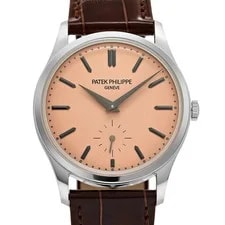 Patek Philippe Calatrava 6196P-001 Platinum Rose-Gilt Opaline Dial 4