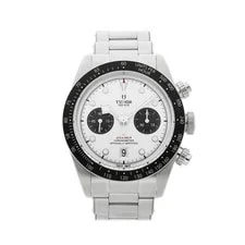 Tudor — Tudor Black Bay Chronograph Steel Auto 41mm White Dial Bracelet 79360N — Watch — resale