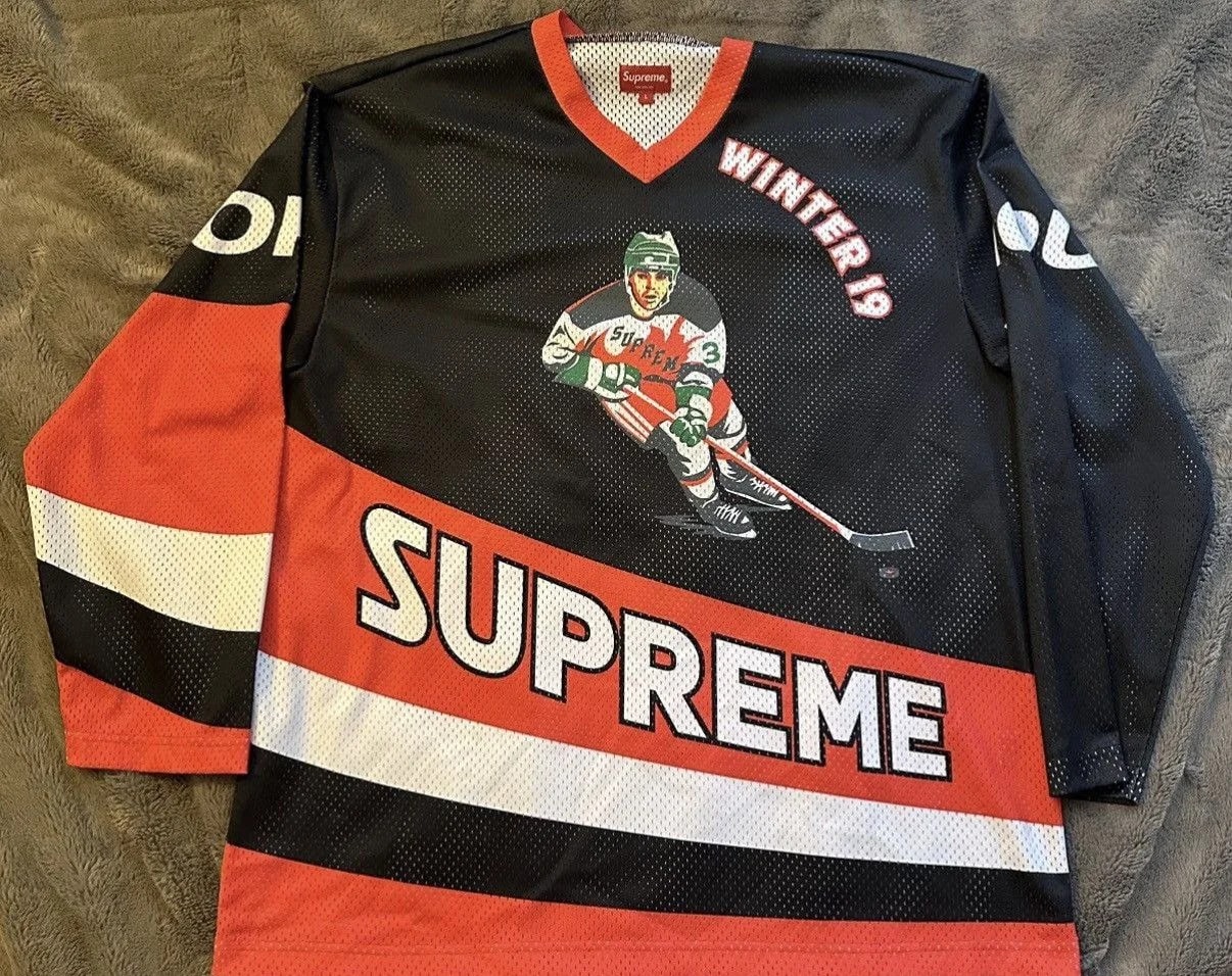 Supreme — Supreme Hockey LS Super Peace — streetwear — resale