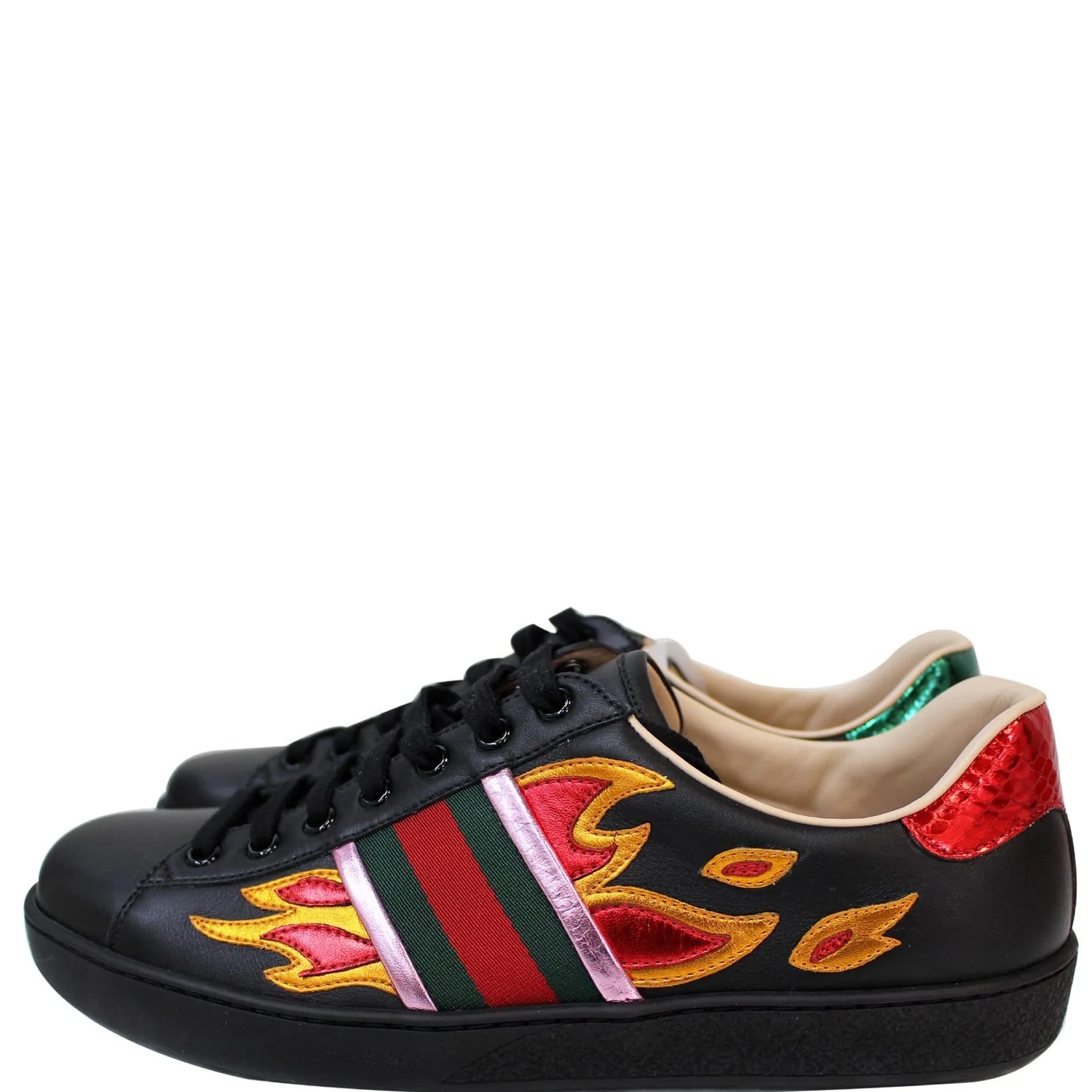 Gucci — Gucci Ace Low-Top Flames 440724 US — Sneaker — resale