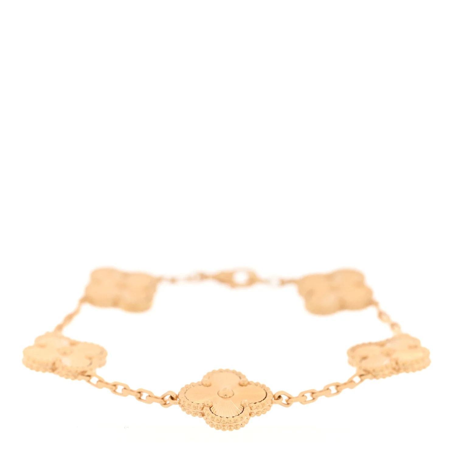 Van Cleef & Arpels — 18K Yellow Gold 5 Motifs Alhambra — Jewelry — resale