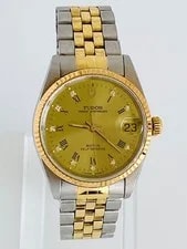 Tudor Prince Oysterdate 72033 Automatic 18K Gold Bezel 10Diamond 2