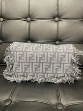 Fendi Baguette Medium Fringe Textile Strap 3