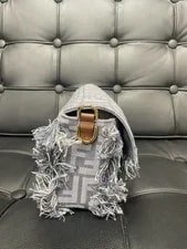 Fendi Baguette Medium Fringe Textile Strap 4
