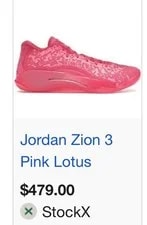 Air Jordan Zion 3 Lotus Basketball Shoes 2