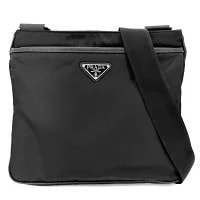 Prada — Prada Crossbody Triangle Logo — Handbag — resale