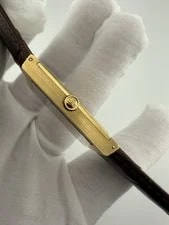 Rolex Cellini 18K Yellow Gold Orange Mirror Dial Manual 25x33mm 4