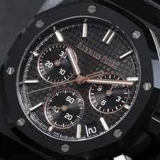 Audemars Piguet Royal Oak 41mm Black Ceramic Dial & Bezel Integrated 26240CE 3