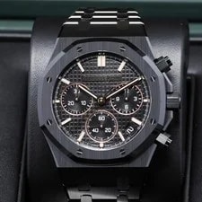 Audemars Piguet Royal Oak 41mm Black Ceramic Dial & Bezel Integrated 26240CE 4