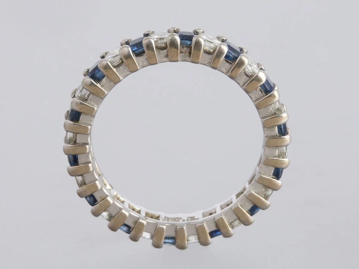 18K White Gold 1.68-Carat and Eternity Band 4