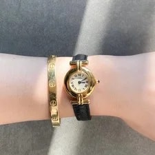 Cartier Masto Corise Roman Dial Gold Watches 3