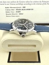 Patek Philippe 7234A Steel Blue Pilot Travel Time Calatrava. . Full SET 4