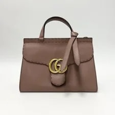 Auth Gucci Marmont Top Handle Small 2-Way 2