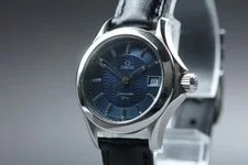 Omega — Omega Seamaster 120m Cal.1424 Date Blue Dial 27mm Quartz From Japan — Watch — resale