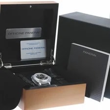 Panerai — Panerai Luminor PAM00090 Automatic 44mm Black Box Papers — Watch — resale