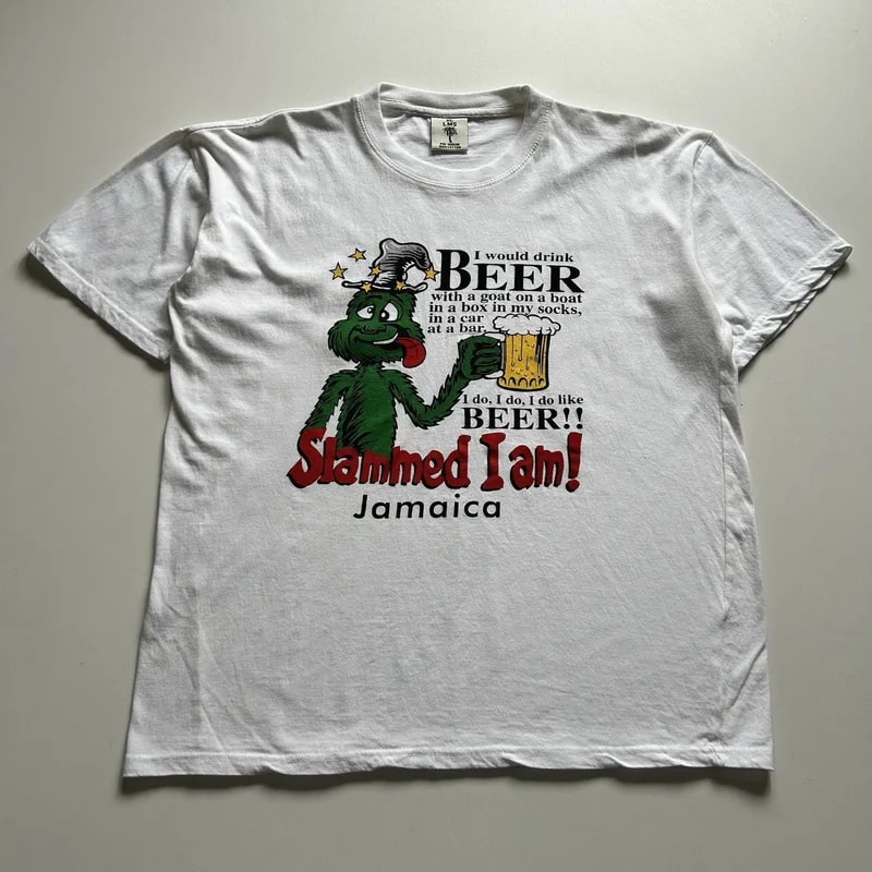 Vintage Slammed I Am T Shirt XL Dr Seuss Parody Beer Funny — streetwear — resale