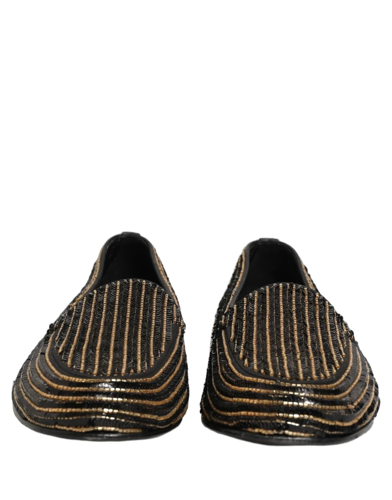 Dolce & Gabbana Sequined Dress Loafers Shoes 2