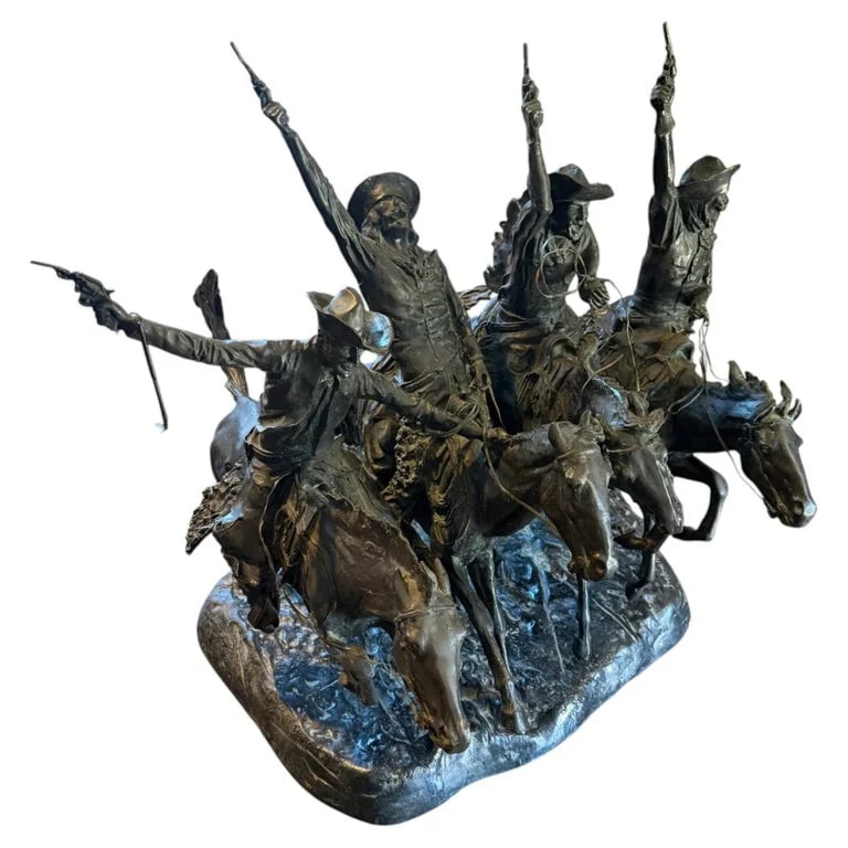 Frederic Remington — Arge Bronze Sculpture "Coming Through the Rye" Frederic Remington — decorative_object — resale