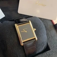 Current Item 2.44 Million Cartier Tan Louis Yg Manual Winding Lm Warranty 2