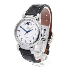 IWC Schaffhausen DA Vinci IW459306 36mm SS Silver Dial Automatic Moonphase #C290 2