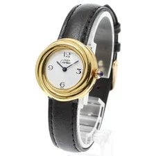 Cartier Must Trinity W1010844 SV925 Vermeil White Dial Quartz Ladies_945911 3