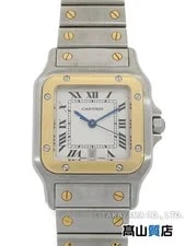 Cartier — Cartier Santos W20011C4 / 1566 Stainless Steel / Yellow Gold 29mm Quartz #TW2674 — Watch — resale