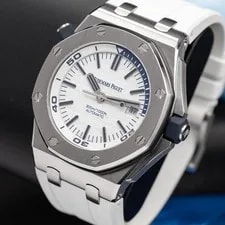 Audemars Piguet Royal Oak Offshore White Blue Accents Diver 15710ST 3