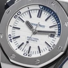 Audemars Piguet Royal Oak Offshore White Blue Accents Diver 15710ST 4