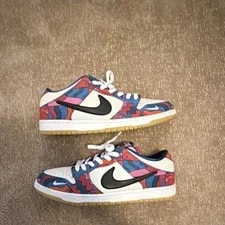 Nike SB Dunk Low Pro "Parra" Fireberry/ -Color Skate Shoes US 13 2