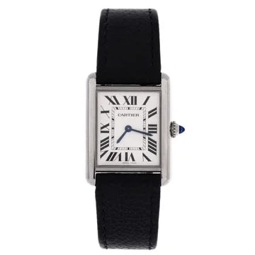Cartier — Must de Cartier Tank Quartz Stainless Steel and Leather 25 — Watch — resale