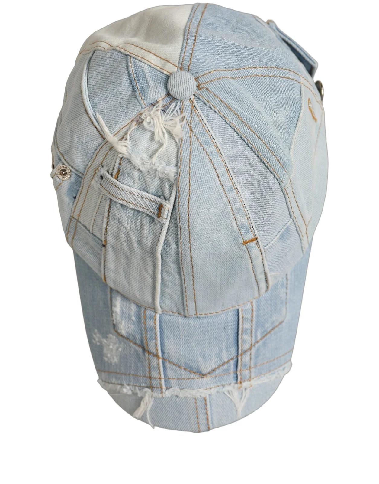 Dolce & Gabbana Patchwork Cotton Baseball Cap Hat 2