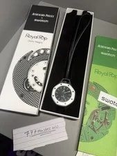 Swatch X AP Royal POP Audemars Piguet Ocho Negro - Black and White ✅🧾 4