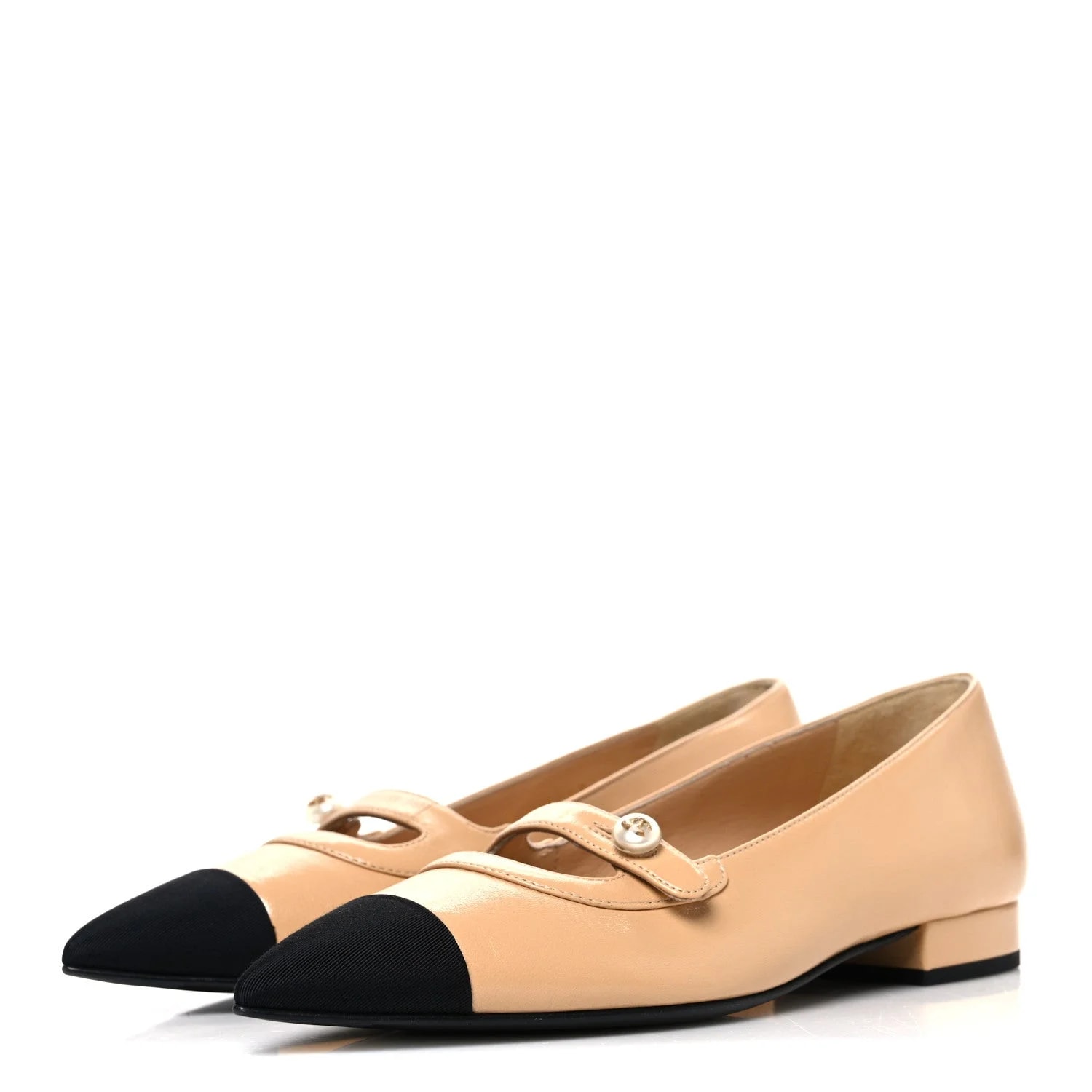 Shiny Grosgrain Pointed Toe CC Ballet 36 4
