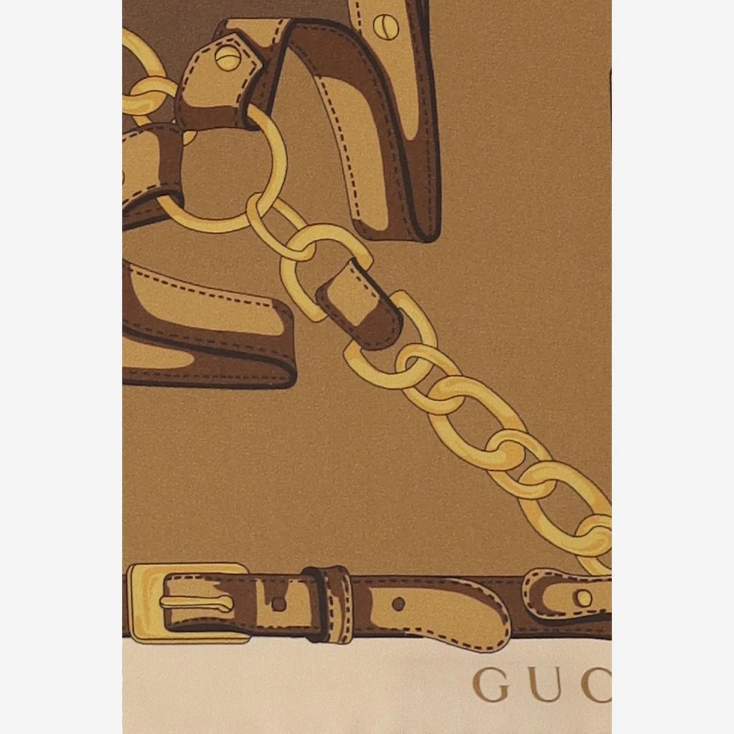 Gucci — Gucci Twill Printed Scarf — Scarfs — Accessory — resale