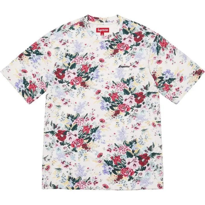 Supreme — Supreme Washed S/S Top Floral — streetwear — resale