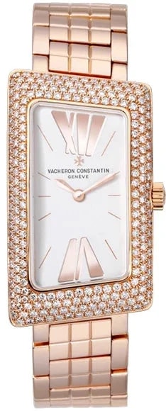 Worldofluxuryus — Vacheron Constantin Cambree 1972 18K Rose Gold & Diamonds Lady's — Watch — resale