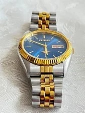 Citizen Automatic Winding , Rolex Design, Blue Dial, 21 Jewels 2