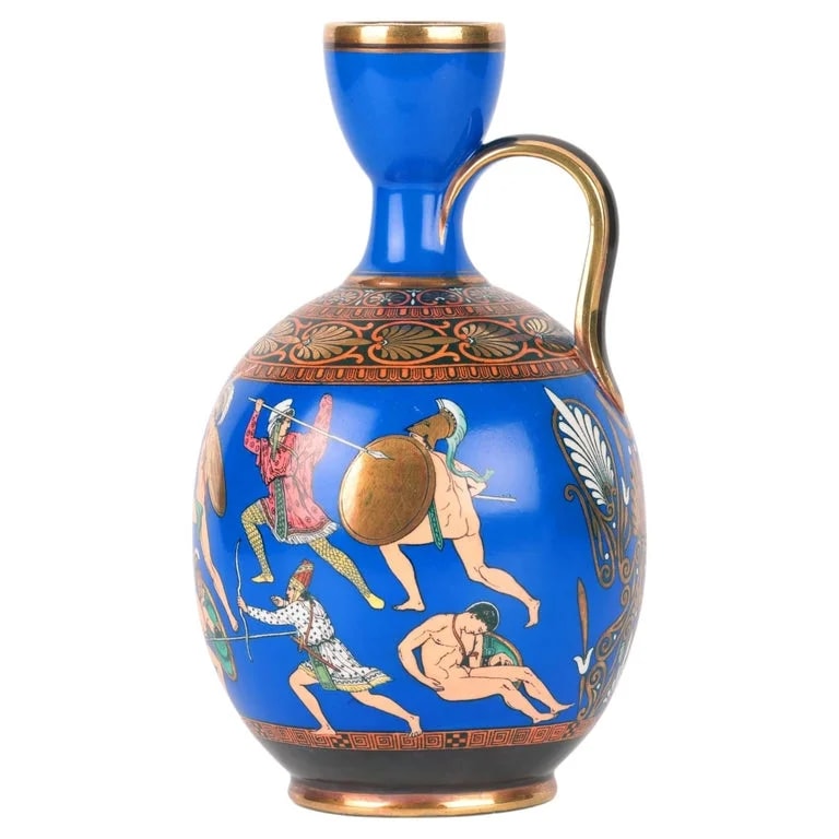 Samuel Alcock & Co. — Samuel Alcock the Battle Between the Greeks & Amazons Ceramic Vase 1856 — decorative_object — resale