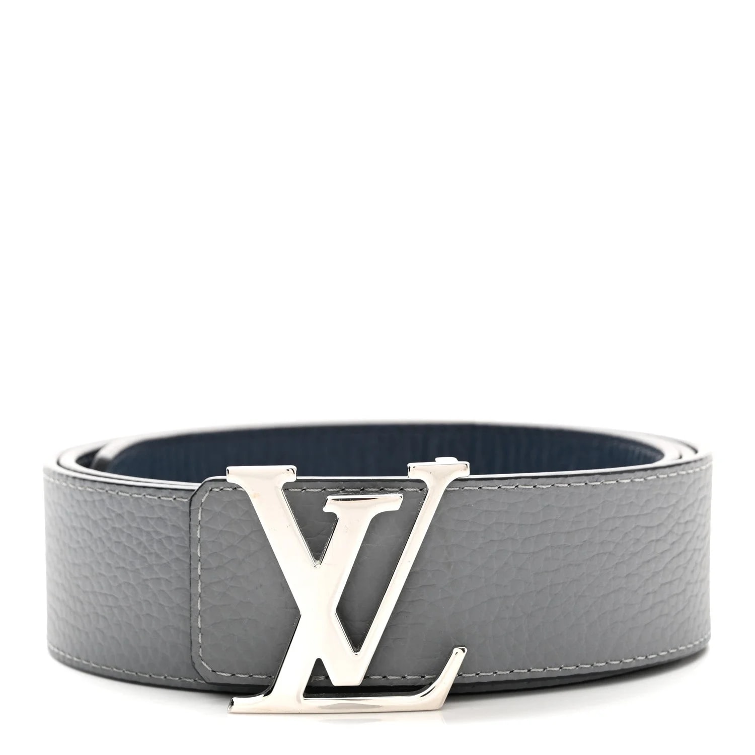 Louis Vuitton — Taurillon 30mm Initiales Reversible Belt 100 40 — Accessory — resale