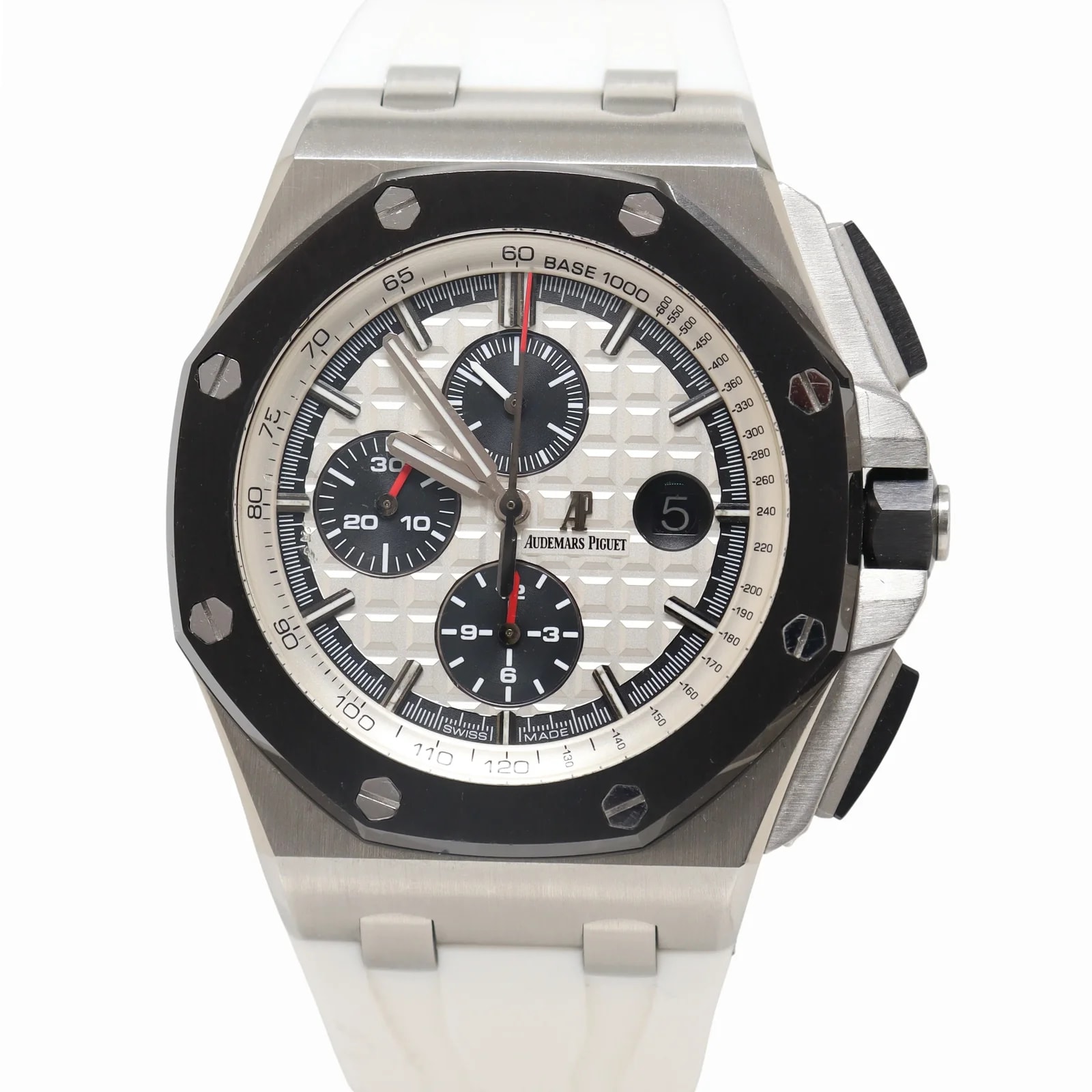 Worldofluxuryus — Audemars Piguet Royal Oak Offshore Chronograph Stainless Steel & Ceramic — Watch — resale