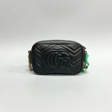 Gucci GG Marmont Mini Camera Chevron Crossbody Auth 2