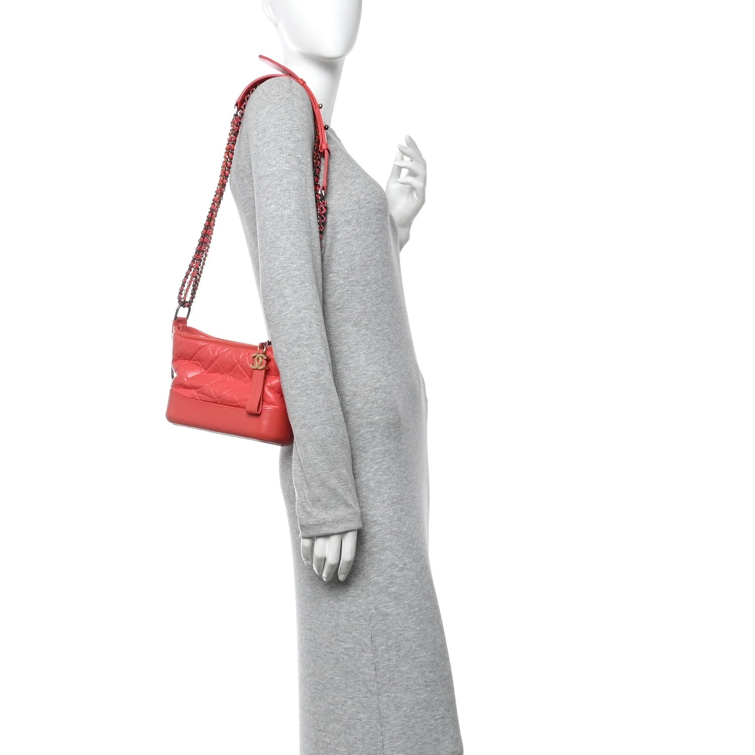 Aged Quilted Small Gabrielle Hobo 2
